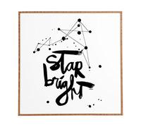 Deny Designs Kal Barteski, Star Bright, arte da parete incorniciata, piccola, 30,5 x 30,5 cm