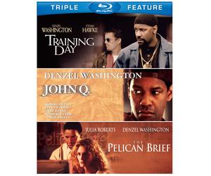 Denzel Washington Triple Feature: (The Pelican Brief / Training Day / (Blu-ray)