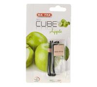 Ma-Fra, Deo Cube Apple, Profumatore per Auto, Fragranza alla Mela Verde, Rinfresca Abitacolo e Piccoli Ambienti, Design Elegante a Forma di Cubo e Tappo in Legno, Profumazione a Lunga Durata, 5ml