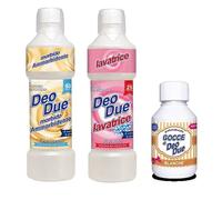 Deo Due Detersivo Lavatrice + Ammorbidente + Gocce Bucato Fiori Bianchi e Rosa