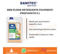 DEO FLOOR DETERGENTE PAVIMENTI PROFUMATO 5L - PESCA MELA VERDE