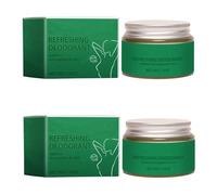 Deocreme lemongrass & menta, senza alluminio, protezione efficace contro gli odori del sudore con soda, burro di karitè e olio di jojoba, per uomo e donna, per tutti i tipi di pelle, vegano (2)