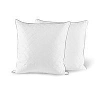 Deodar Cuscino in Piuma e Piumino 60X60, Lussuoso Cuscino Letto D'Albergo, Fodera Puro Cotone, Ipoallergenico, Lavabile, Certificato Öko-Tex e RDS, Set di 2 Decorativo Cuscino per Camera Divano