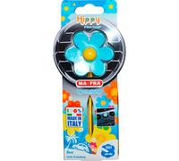 Ma-Fra, Hippy Love Freedom, Profumatore Deodorante Auto, Design a Forma di Fiore in Gomma Profumata di Blu con Fragranza alla Vaniglia, Durata 6 Fino a Settimane, 1 Unità