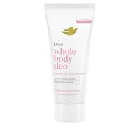 Deodorante Dove Crema Whole Body Deo 75ml, Deodorante per Tutto il Corpo, Profumo di Lamponi e Rosa, Protezione dagli odori fino a 72 ore, Dermatologicamente Testato, Ginecologicamente Testato