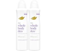 Deodorante Dove Spray Whole Body Deo 150ml, Deodorante per tutto il Corpo, Profumo di Lavanda e Camomilla, Protezione dagli odori fino a 72 ore, Dermatologicamente Testato, Formula Antimacchie