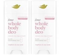 Deodorante Dove Stick Whole Body Deo 75ml, Deodorante per Tutto il Corpo, Profumo di Lamponi e Rosa, Protezione dagli Odori fino a 24 ore, Dermatologicamente Testato, Ginecologicamente Testato
