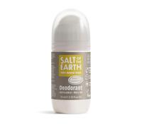 Salt Of the Earth Natural Deodorant Roll On by Amber & Sandalwood - Refillable, Vegan, Long Lasting Protection, Leaping Bunny Approved, Made in UK - 75ml