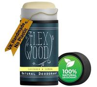 Deodorante naturale The Ilex Wood - Lavanda e Limone - 70 ml. Vegano, senza plastica, biologico, cruelty free, per donne e uomini, prodotto artigianalmente e privo di tossine e alluminio