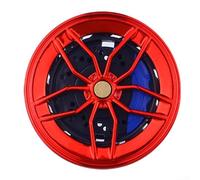 Deodorante per auto a clip con funzione di rotazione per mozzo ruota e bocchette d'aria, fornisce un aroma costante e regolabile all'interno dei veicoli (rosso)