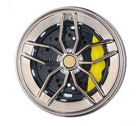 Deodorante per auto a clip con funzione di rotazione per mozzo ruota e bocchette d'aria, fornisce un aroma costante e regolabile all'interno dei veicoli (grigio)