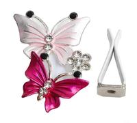 Deodorante per auto a forma di farfalla con profumo naturale, decorazione per auto per mantenere l'aria fresca e aggiungere un tocco elegante (rosa)