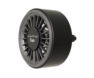 Deodorante per auto con ventola alimentata tramite USB, regolazione del flusso d'aria a 360 gradi e illuminazione ambientale in 7 colori per interni del veicolo (grigio scuro)