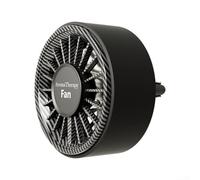 Deodorante per auto con ventola USB, supporto per tablet profumato e illuminazione a LED a 7 colori per lenire l'ambiente interno (fibra di carbonio nero)