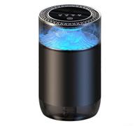 Deodorante per auto Smart, ricaricabile, diffusore di aromi a cascata con nebbia da 5 μm, sensore di vibrazione, 3 profumi regolabili, adatto per portabicchieri, lega di alluminio, olio da 50 ml (B)