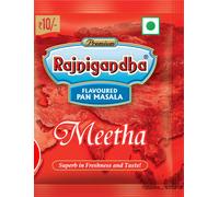 Deodorante per bocca Rajnigandha Meetha Pan Masala (confezione da 10)
