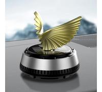 Deodorante portatile a forma di aquila, diffusore ad energia solare per un piacevole profumo nel vostro veicolo (oro)