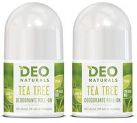 Deodorante Roll-on con Tea Tree 50 ml - purificante Deo Naturals (Confezione da 2)