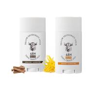 Deodorante sego per uomini, deodorante per tutto il corpo senza alluminio con sego di manzo nutrito con erba, crema invisibile per le ascelle (Mix)