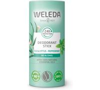 Weleda Deodorante Stick 24h Eucalipto-Menta Piperita, deodorante solido per 24h di protezione, formula senza alcool, 100% di origine naturale (1x50g)