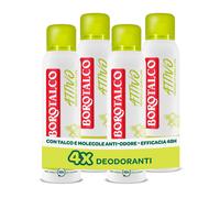 Deodorante Spray Attivo Giallo Formula Senza Alcool e con Talco con Molecole