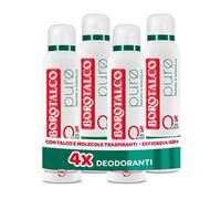 Deodorante Spray Puro con Talco con Molecole Traspiranti Formula Senza Alcool e