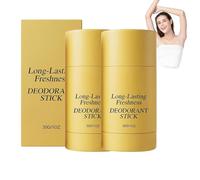 Deodorante Stick alla Curcuma Senza Alluminio, Profumo Vaniglia e Pistacchio, Illumina le Ascelle, Delicato con Protezione Anti-Odore a Lunga Durata (2 pcs)