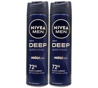 Deodorante Uomo DEEP Black Carbon, Dry & Clean Feel, 72h Di Protezione, Anti-Traspirante -150ml (2)