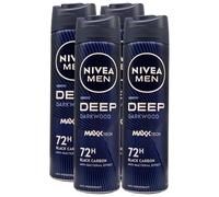 Deodorante Uomo DEEP Black Carbon, Dry & Clean Feel, 72h Di Protezione, Anti-Traspirante -150ml (4)