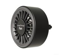 Deodorante USB per auto con diffusore turbo ventilatore, clip di ventilazione regolabile e illuminazione morbida in 7 colori, per guida notturna (grigio scuro)