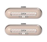 Deodorante USB per frigorifero, ricaricabile, portatile, riutilizzabile, purificatore per frigorifero, elimina gli odori per auto, armadio, rende il cibo ancora più fresco (2 pezzi, rosa chiaro)