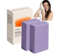 Deodorizing Persimmon Soap Bar, Body Odor Control Cleanser For Women And Men, Lavender Scented Daily Bathing Soap, Gentle Full Body Cleansing Care (2PCS)