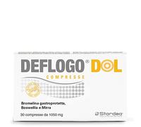 Stardea Integratore DEFLOGO DOL 1050 mg – 30 cpr – Bromelina, Boswellia – Senza glutine e lattosio