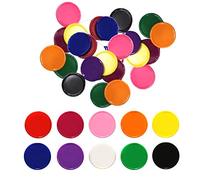 Deolven Conteggio Colore,Bingo di Chip Plastica 200 Pack Colorati Contator Chip da Bingo per Giochi Matematica Risorse per l'apprendimento 2.5CM