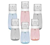 Deolven Spruzzino Nebulizzatore, 3x 30ml Flacone Spray Vuoto e 3x 80ml Boccette da Viaggio, Vaporizzatore Profumo, Contenitori Spray Viaggio per Capelli Acqua Disinfettante Piante Alcool