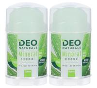 DeoNaturals Mineral Deo Stick Con Aloe Vera 2x100 g Stick