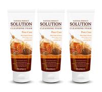 Deoproce Natural Perfect Solution Schiuma detergente zucchero nero e miele 17...