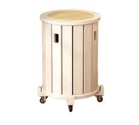 DEOPXF Set di 4 sgabelli impilabili rotelle in legno massello, impilabili, adatti for camera da letto, sala da pranzo, soggiorno, sala conferenze, ufficio, ecc.(Bianco,With wheels)