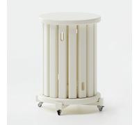 DEOPXF Set di sgabelli impilabili da 4 pezzi Design in rilievo Bellissima consistenza Sgabelli impilabili robusti e durevoli Facili da spostare e risparmiare spazio(Bianco)