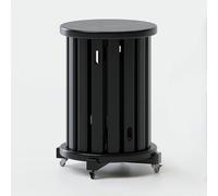 DEOPXF Set di sgabelli impilabili da 4 pezzi Design in rilievo Bellissima consistenza Sgabelli impilabili robusti e durevoli Facili da spostare e risparmiare spazio(Nero)