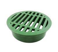 Deosdum Copertura Rotonda in Plastica per Griglia di Drenaggio Scarico | Fessure Allargate per un Flusso D'acqua Rapido, la Plastica Tecnica Resiste Alle Crepe, il Diametro Esterno di 115 Mm Si