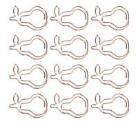 Deosdum Set di Graffette a Forma di Pera, Filo di Ferro Resistente | Antiruggine, design accattivante, facile da trasportare, ideale per l\'organizzazione