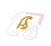 Deosdum Set di Righelli Curvi, Righello in Plastica Flessibile 5 Pezzi | Materiale durevole, Design trasparente, Ideale per disegnare, Design di abbigliamento, Facile da trasportare