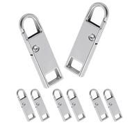 Deoward Chiusura Lampo di Ricambio con Cerniera Tira Sostituzione (6 Pcs)