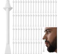Deozu 60 bastoncini di cera per naso, applicatori di cera per capelli per uomini e donne, rimozione dei capelli, pulizia narici, sopracciglia, orecchie, viso (bianco)