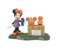Department 56 Disney Village Halloween Pumpkintown Accessori Topolino Minnie sceglie una statuetta vincitrice, 7 pollici, multicolore