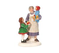 Department 56 Original Snow Village Grandma' s Favorite Present Accessory Figurine