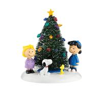 Department 56 Peanuts Village O' Christmas Tree Accessorio Figurina Verde