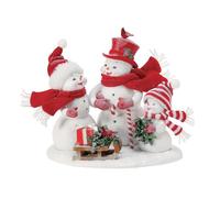 Department 56 Possible Dreams Accessories - Statuetta di famiglia di pupazzo di neve, 22,9 cm, multicolore