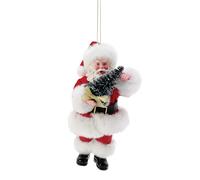 Department 56 Possible Dreams - Decorazione da appendere a forma di Babbo Natale, 15 cm, multicolore